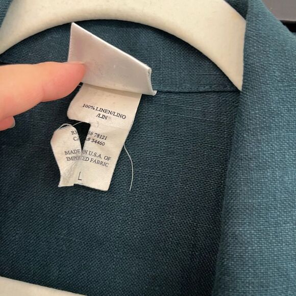 Eileen Fisher 100% Linen Skirt & Blazer Top Set Large - Picture 2 of 16